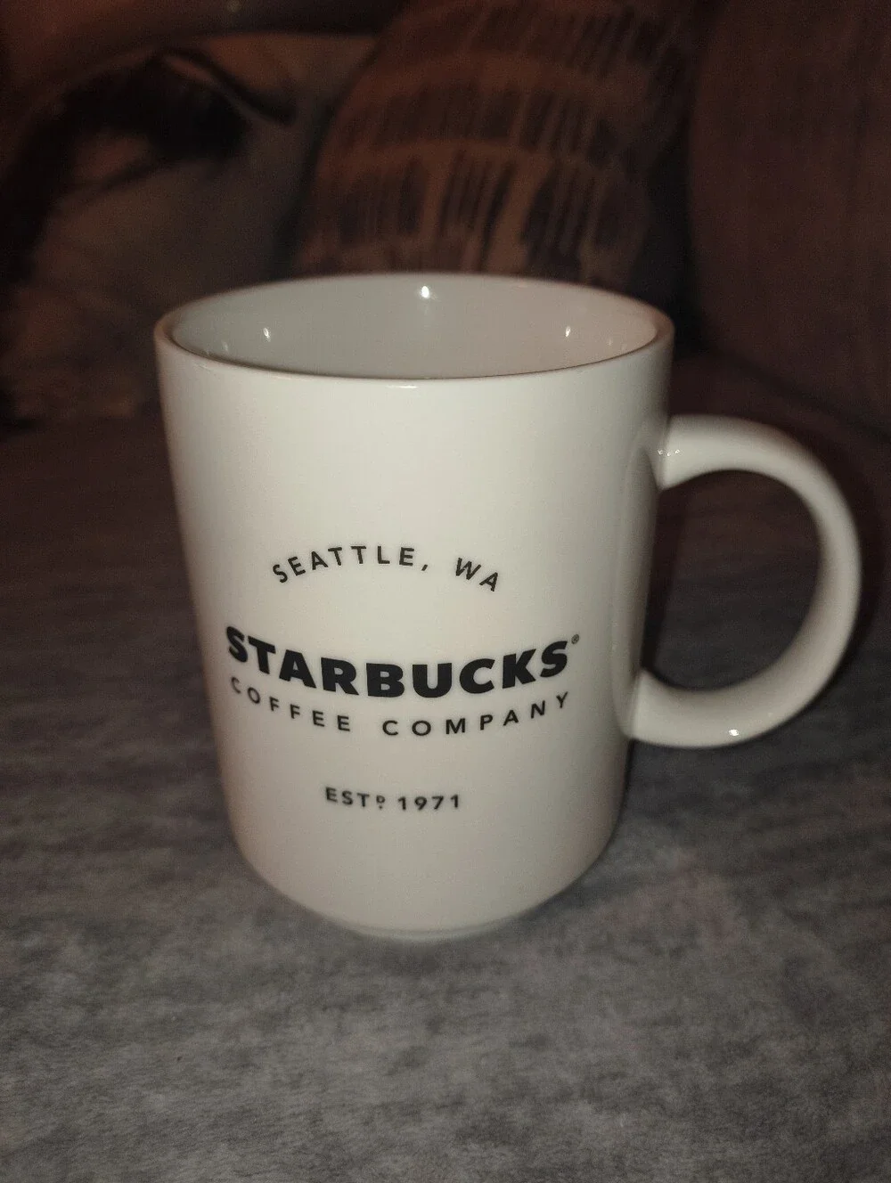 Starbucks White and Black Logo Ceramic Mug